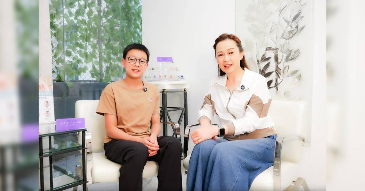 姚瑩瑩首次母子檔拍廣告 14歲游泳健將Evan面對鏡頭表現超出預期