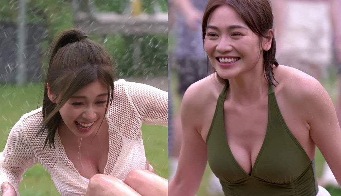 女神配對計劃｜五大女神Camping濕身水著Look曝光 李芷晴白色泳衣激鬥關嘉敏