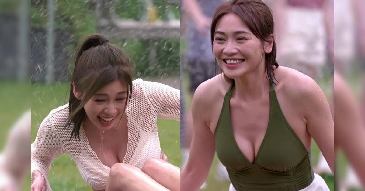 女神配對計劃｜五大女神Camping濕身水著Look曝光 李芷晴白色泳衣激鬥關嘉敏