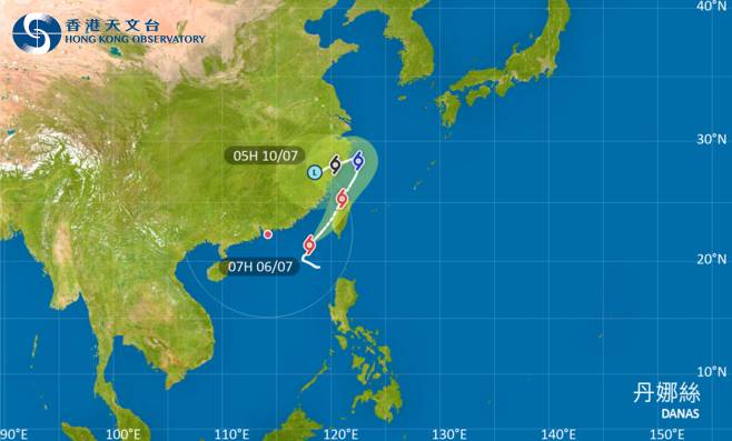 去台灣注意！颱風丹娜絲影響台灣 最新路徑圖/航班資訊/旅遊保險一文睇
