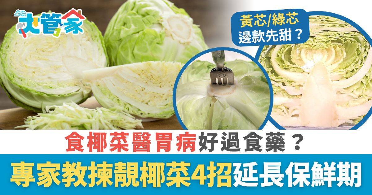 揀椰菜｜食椰菜醫胃病好過食藥？ 專家教揀靚椰菜4招 1招延長保鮮期放水果格原來係錯？