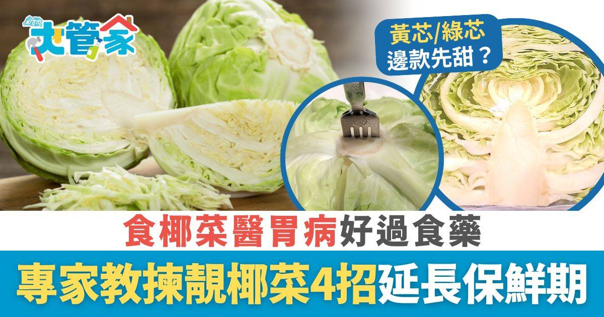 揀椰菜｜食椰菜醫胃病好過食藥 專家教揀靚椰菜4招 1招延長保鮮期放水果格原來係錯？