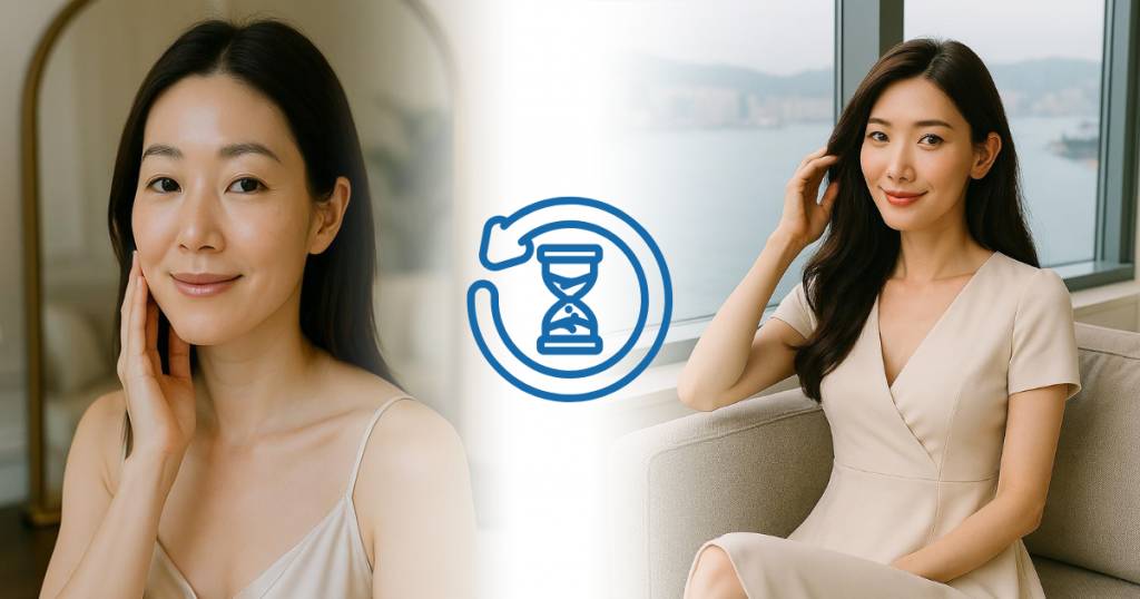 端粒 老化程度 1. 皮膚及頭髮:健康的端粒有助於細胞更新,第一,可讓皮膚保持光滑和有光澤;更有助於調節皮膚色素,減少色斑和不均勻膚色。第二,延長端粒有助於減少皮膚紅腫和敏感的情況。第三,端粒的延長可增強頭皮的血液循環,提供更多營養和氧氣,並支持毛囊細胞的再生,減少脫髮風險,使頭髮更加豐盈、柔順。(圖片來源:設計圖片)