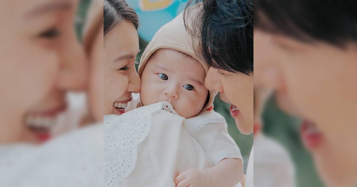 黃翠如蕭正楠慶祝兒子「蕭哈哈」百日宴 可愛萌樣公開獲網民大讚！