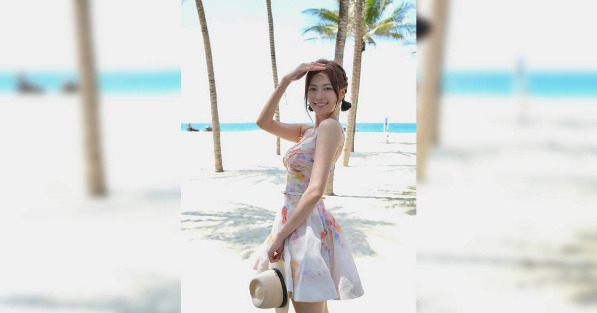 25歲游嘉欣越南大解放！激罕低胸吊帶裙震撼曝光 網民驚呼：禾稈冚珍珠
