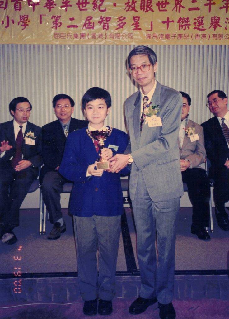 余思遠 余思遠自小善於思考,喜歡參加各種智力比賽(圖片來源:受訪者)