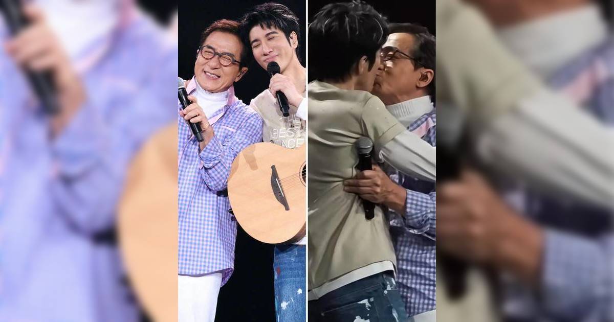 有片！71歲成龍突襲王力宏演唱會 台上嘴對嘴肉緊激吻嚇呆網民：以為係AI
