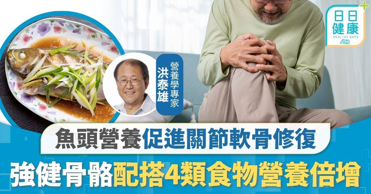 飲食營養｜魚頭營養促進關節軟骨修復 配搭4類食物營養倍增 強健骨骼護眼防失智