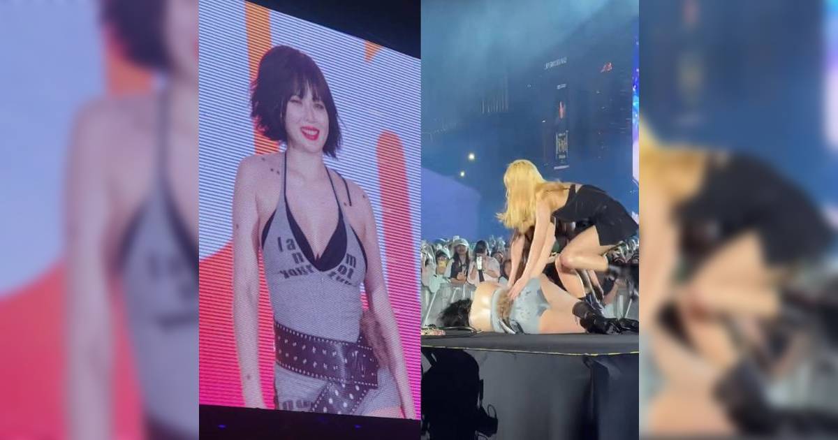 泫雅唱到一半暈倒被抱離場 疑失去知覺保鏢急抱離場