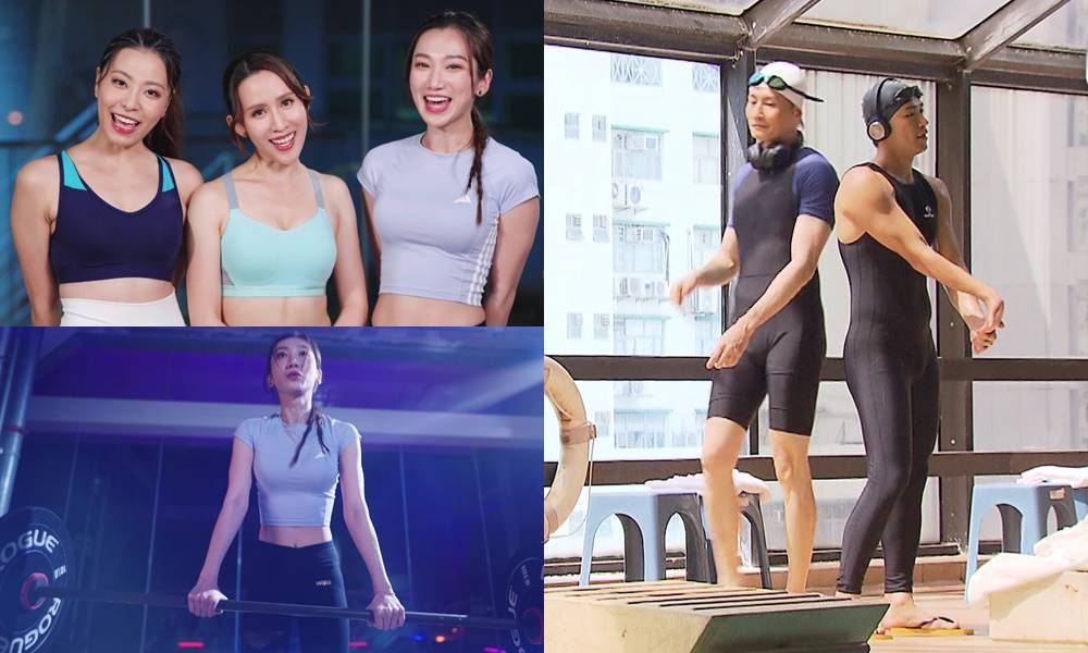 《愛回家》56歲袁文傑貼身泳衣硬撼許家傑｜東張女神單手舉20磅啞鈴 網民：畫面太震撼！