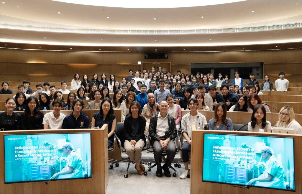 港大醫學院 增潤學年 「增潤學年」自推出以來已有逾1,500名學生參與,其中不少同學選擇人道救援工作,有助培養同理心和國際視野。(圖片來源:港大醫學院)
