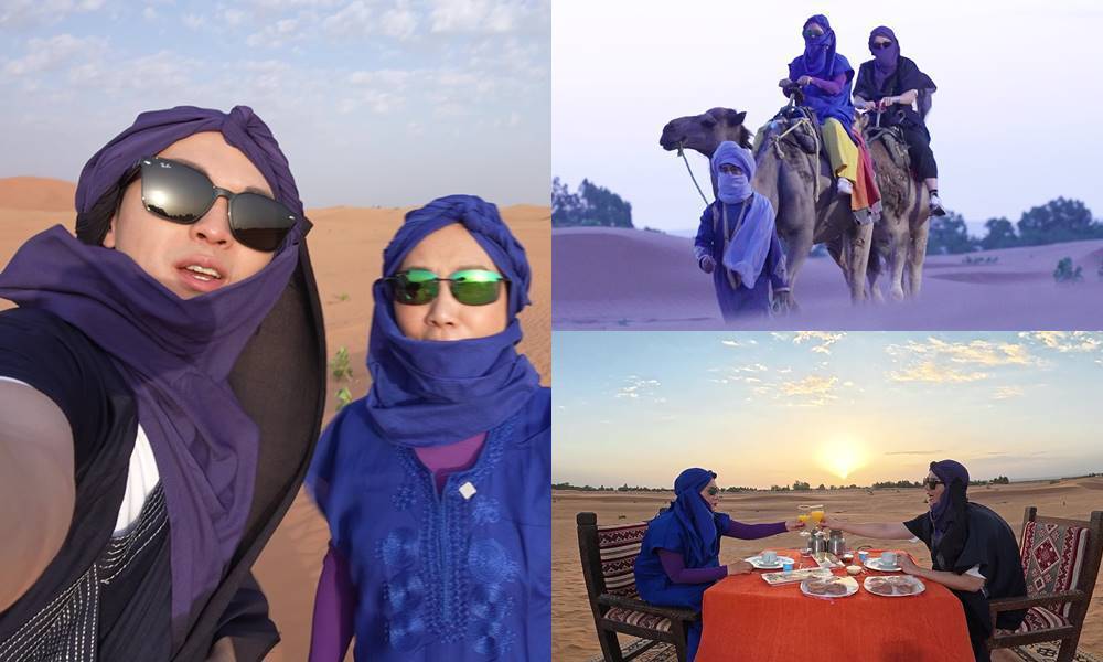 78歲汪明荃撒哈拉騎駱駝晒神級腰力｜突變臉追問阮浩棕戀情：一個心好喇！