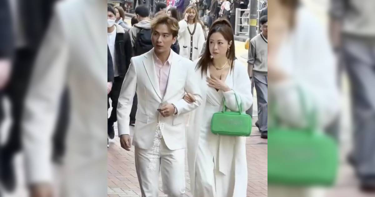 周吉佩夫妻華麗現身銅鑼灣！老婆狂遮事業線被批扮嘢 網民：其實冇人望