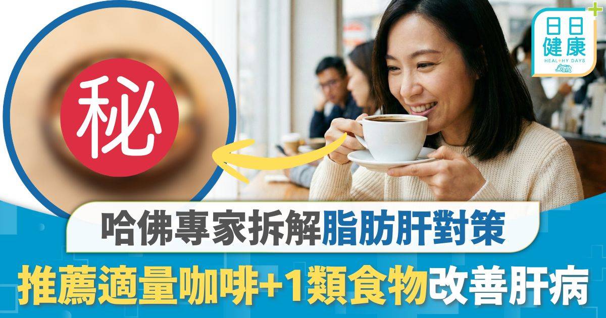 脂肪肝｜哈佛專家拆解脂肪肝對策 推薦適量咖啡+1類食物 不靠食藥減肥改善肝病