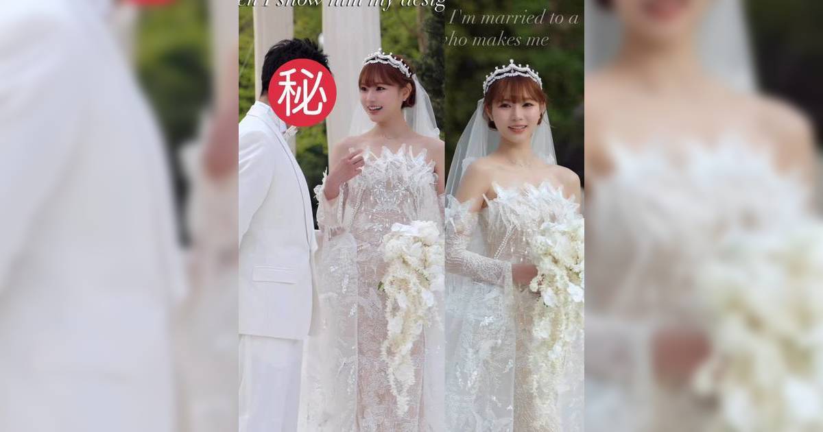 37歲女神Lilian Kan簡幗儀無預警宣布結婚 穿親手設計婚紗 首公開神秘另一半