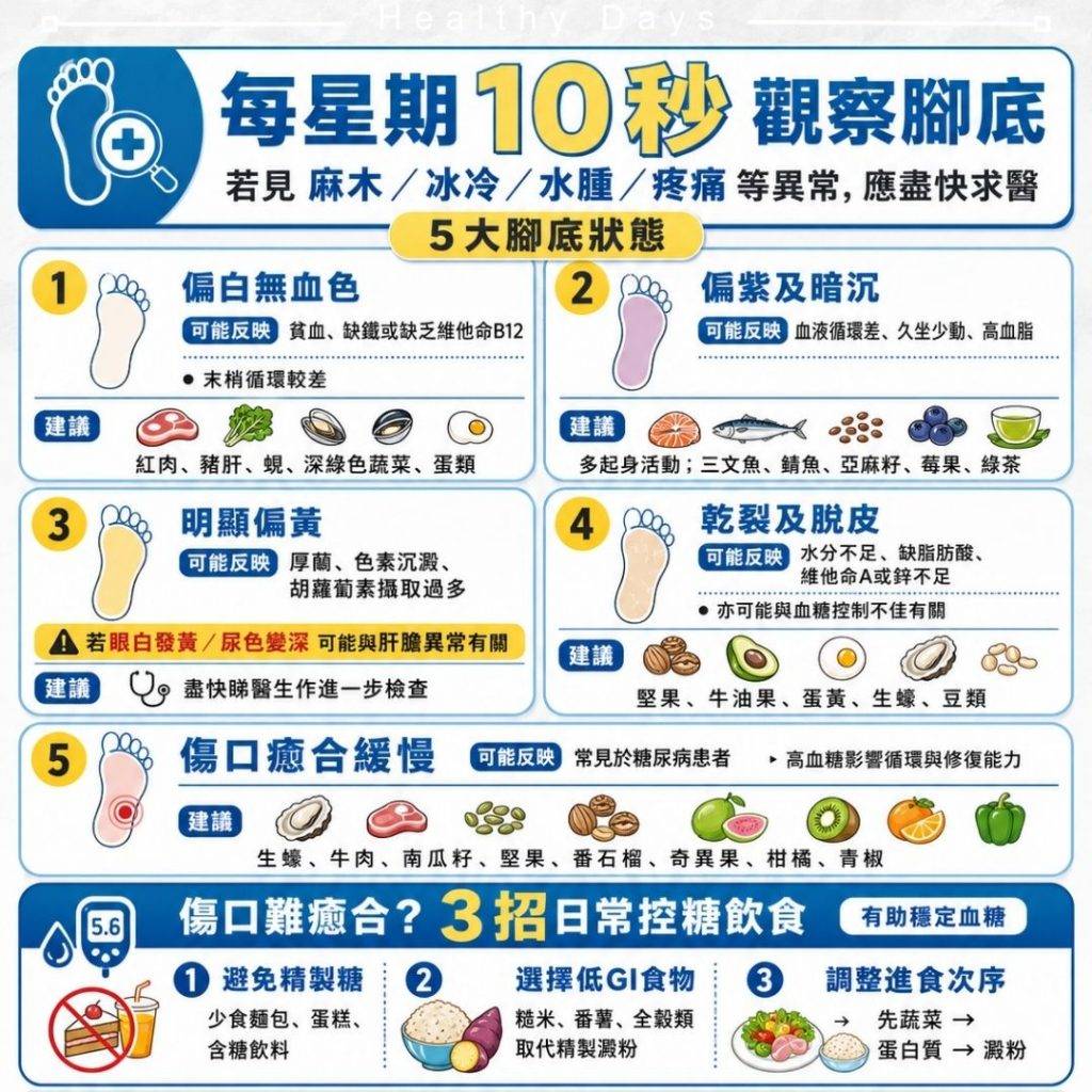 腳底 健康 (圖片來源:《日日健康》製圖)