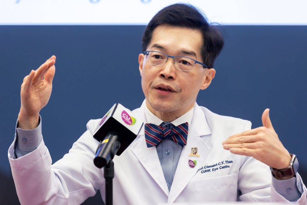 中大研究 青光眼 譚智勇教授表示,預計2040年,全球青光眼患者將增至1.1億人,而且任何年齡的人士均有機會患上青光眼,因此這次發現令人鼓舞,有望突破傳統界限,研發出除「降眼壓」以外,也可治療青光眼的全新療法。(圖片來源:中大醫學院)