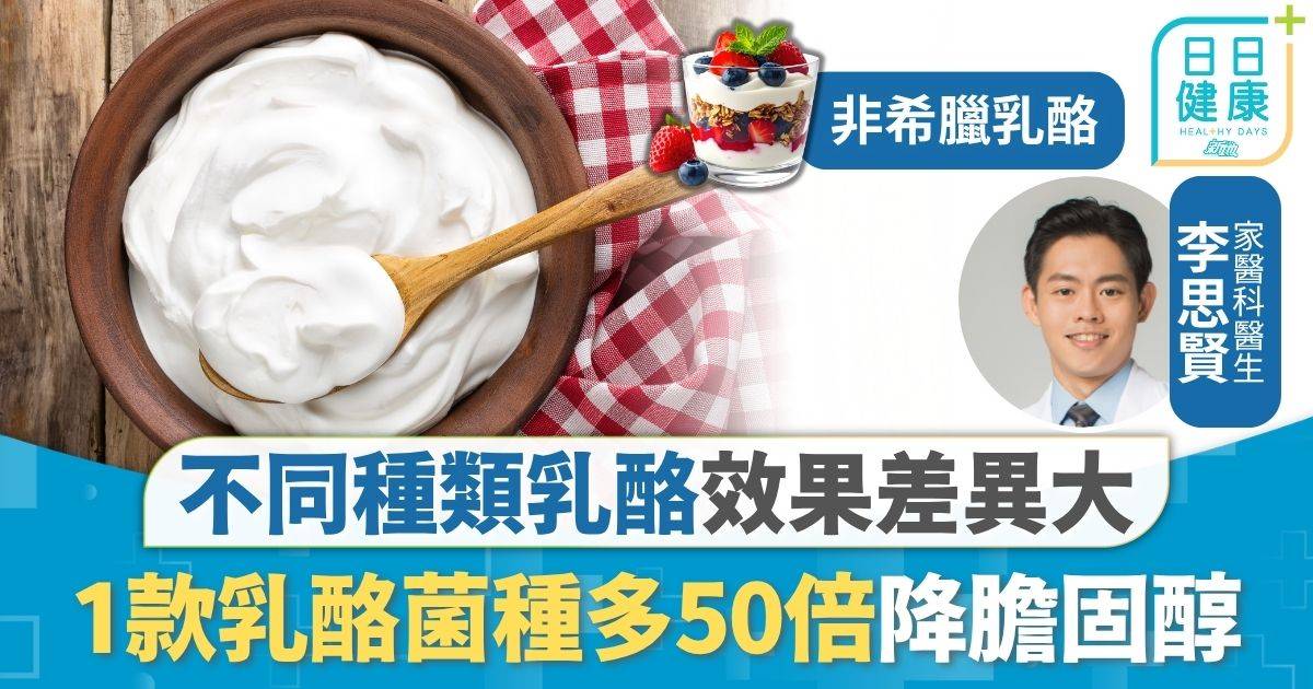 健康飲食｜不同種類乳酪效果差異大 1款乳酪菌種多50倍 醫生：助降壞膽固醇及血糖