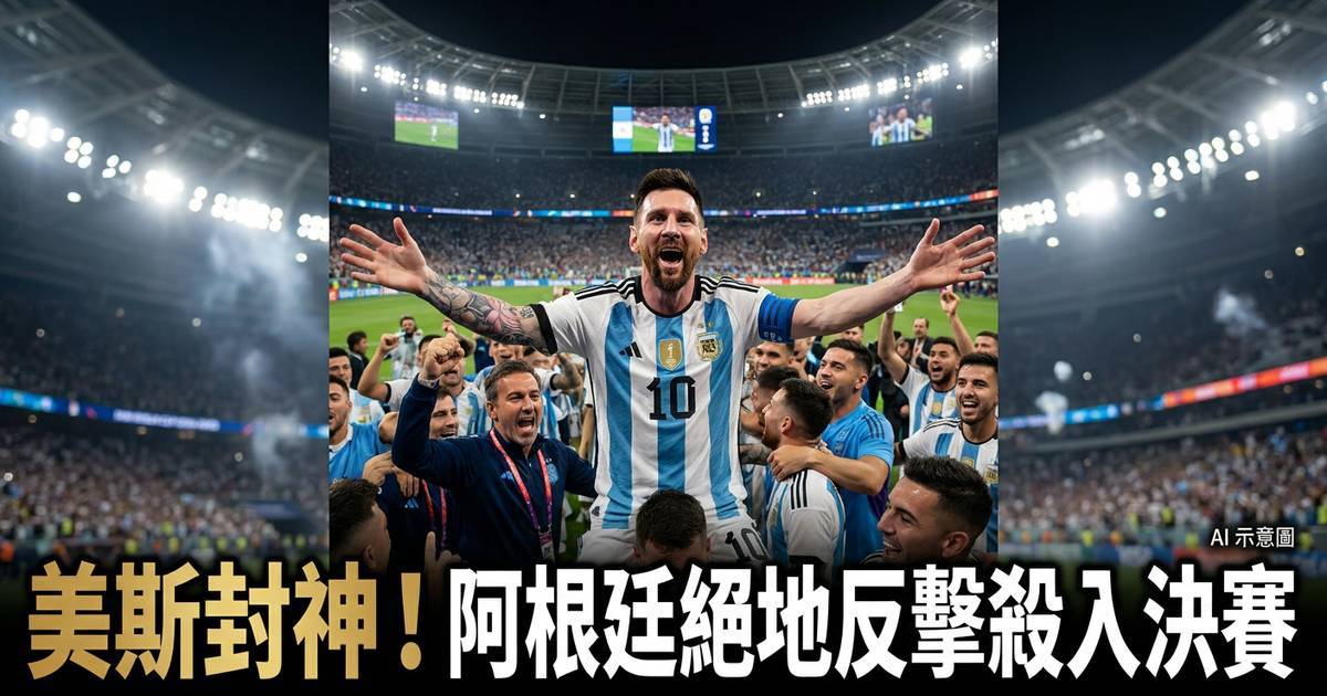 美斯封神！阿根廷絕地反擊殺入決賽