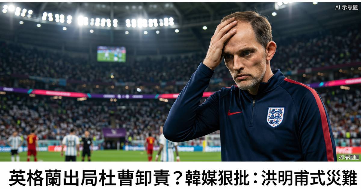 英格蘭出局杜曹卸責？韓媒狠批：洪明甫式災難