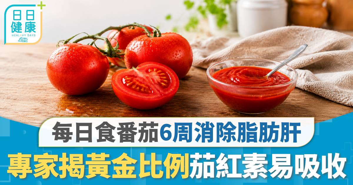 脂肪肝｜每日食番茄6周消除脂肪肝 生番茄+1種醬料效果出眾 專家揭黃金比例茄紅素易吸收