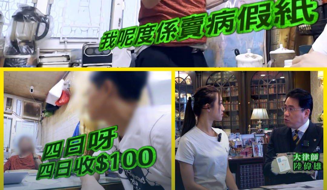 《東張西望》放蛇｜荃灣中醫$100狂賣病假紙 甘仔放蛇實錄曝光 陸大狀警告
