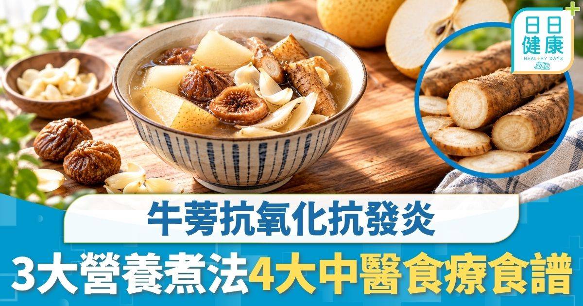 飲食營養｜牛蒡抗氧化抗發炎 專家教3大營養煮法 推介4大中醫食療食譜